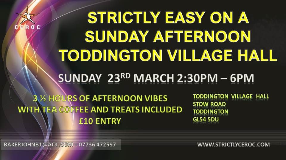 Strictly Easy on a Sunday Afternoon Toddington Village Hall.