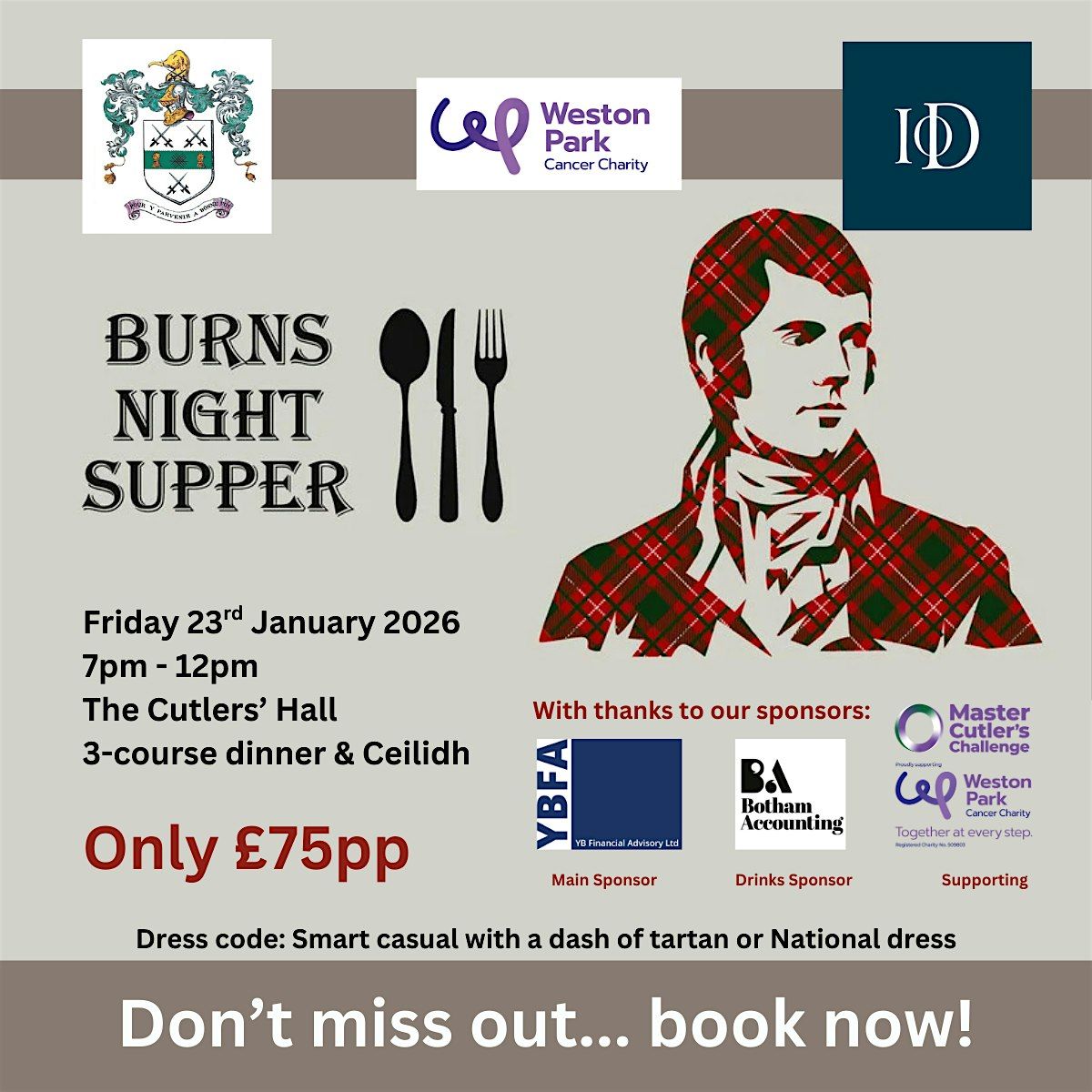 Burns Night at the Cutlers' Hall