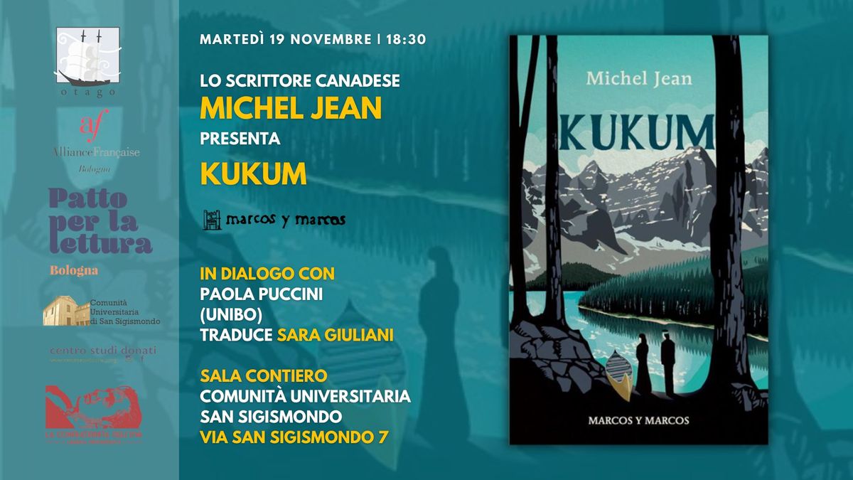 Lo scrittore canadese Michel Jean presenta Kukum