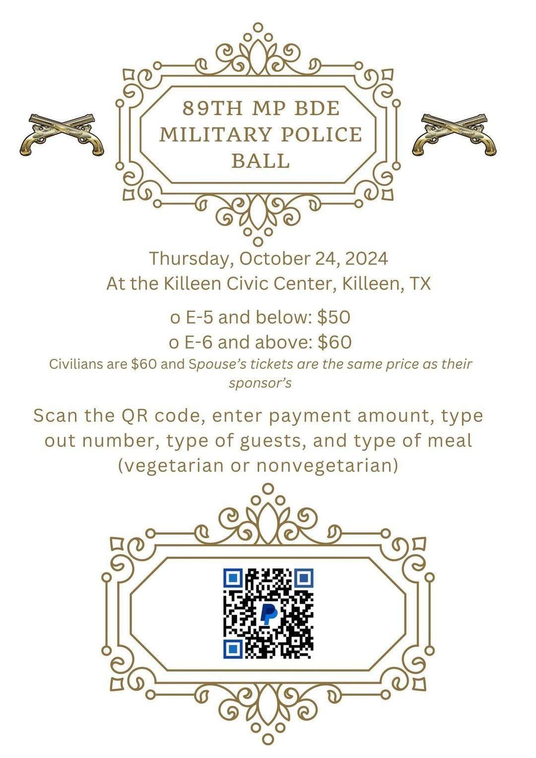 The 89th Military Police Brigade Ball