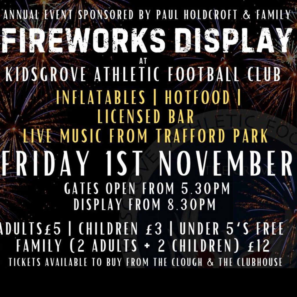 Kidsgrove Athletic Firework Display