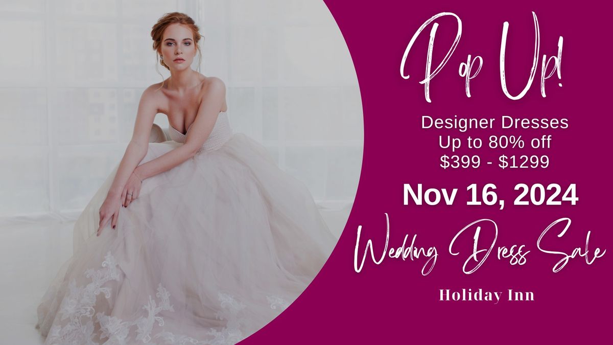 St. Catharines Pop Up Wedding Dress Sale