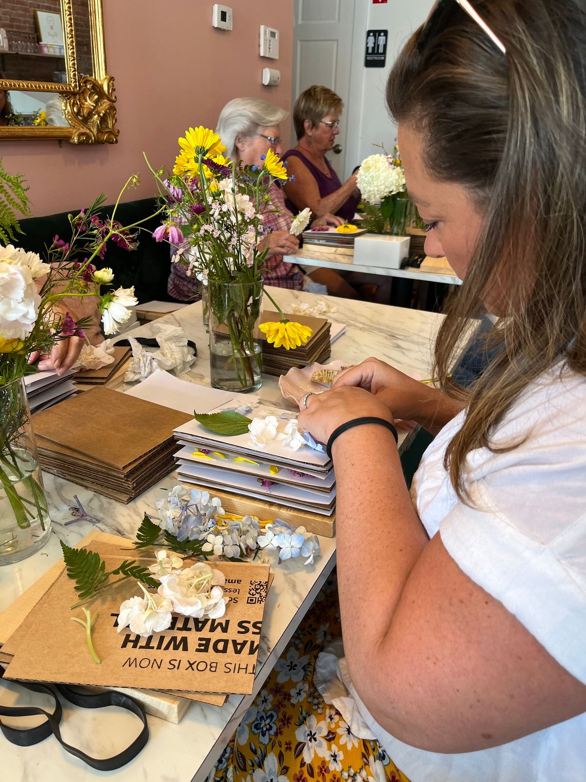 Flower Pressing at the Belva Lockwood Inn