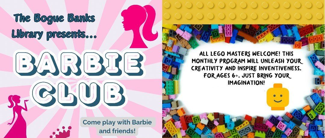 Barbie-LEGO Club at the Bogue Banks Public Library