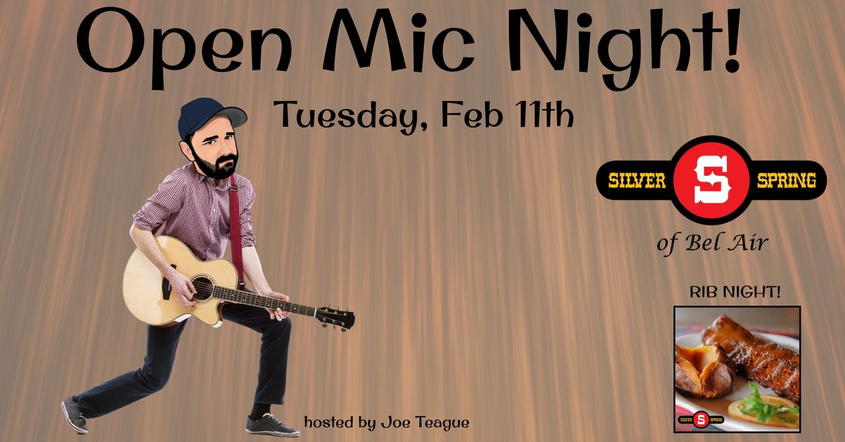 Open Mic at Silver Spring Mining Co Bel Air!