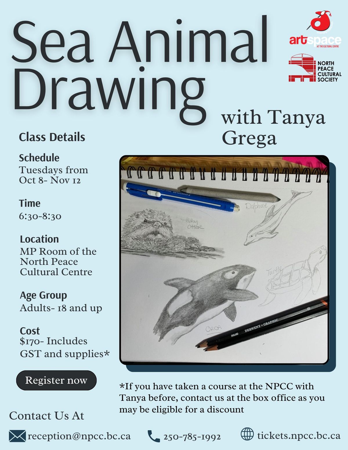 Sea Animal Drawing with Tanya Class