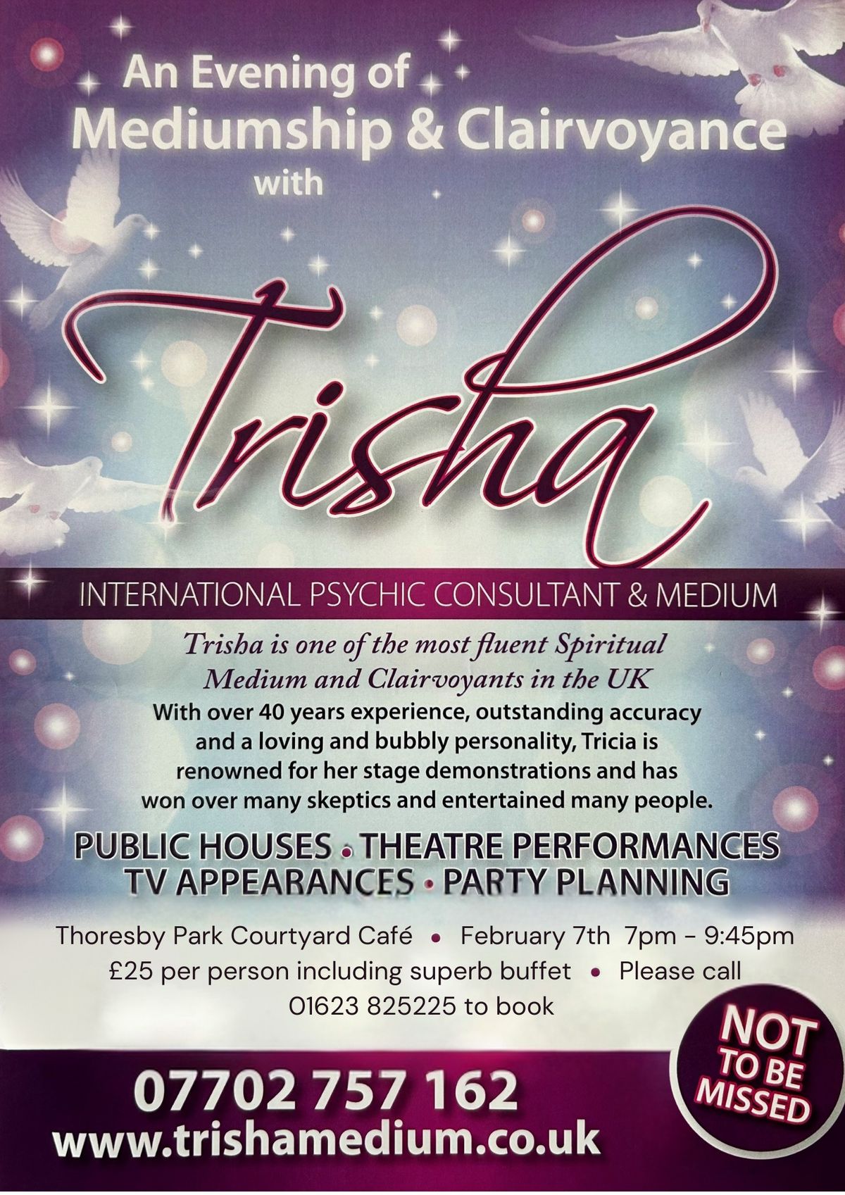 An Evening of Medium & Clairvoyance with Trisha!