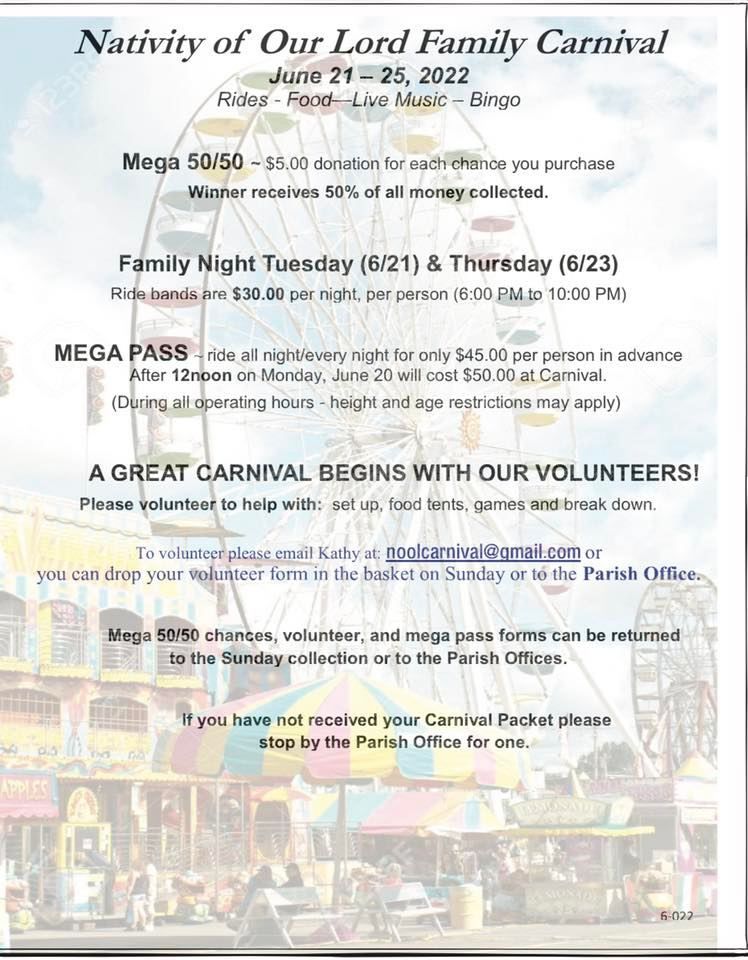 Nativity of Our Lord Family Carnival