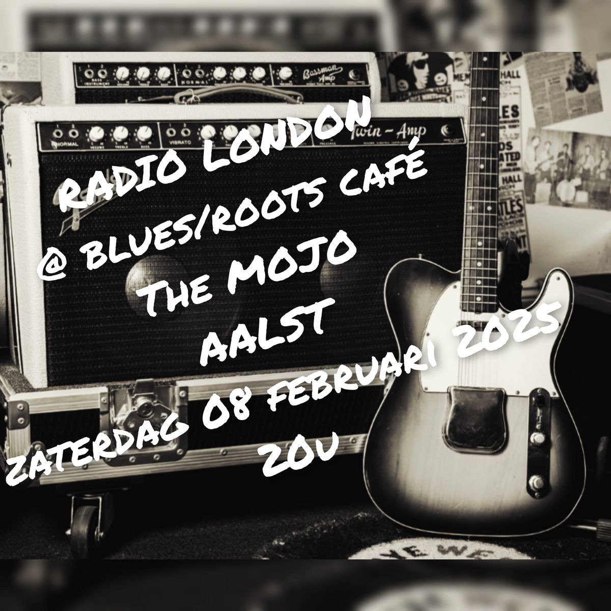 Radio London @ the Mojo blues\/roots caf\u00e9 Aalst 