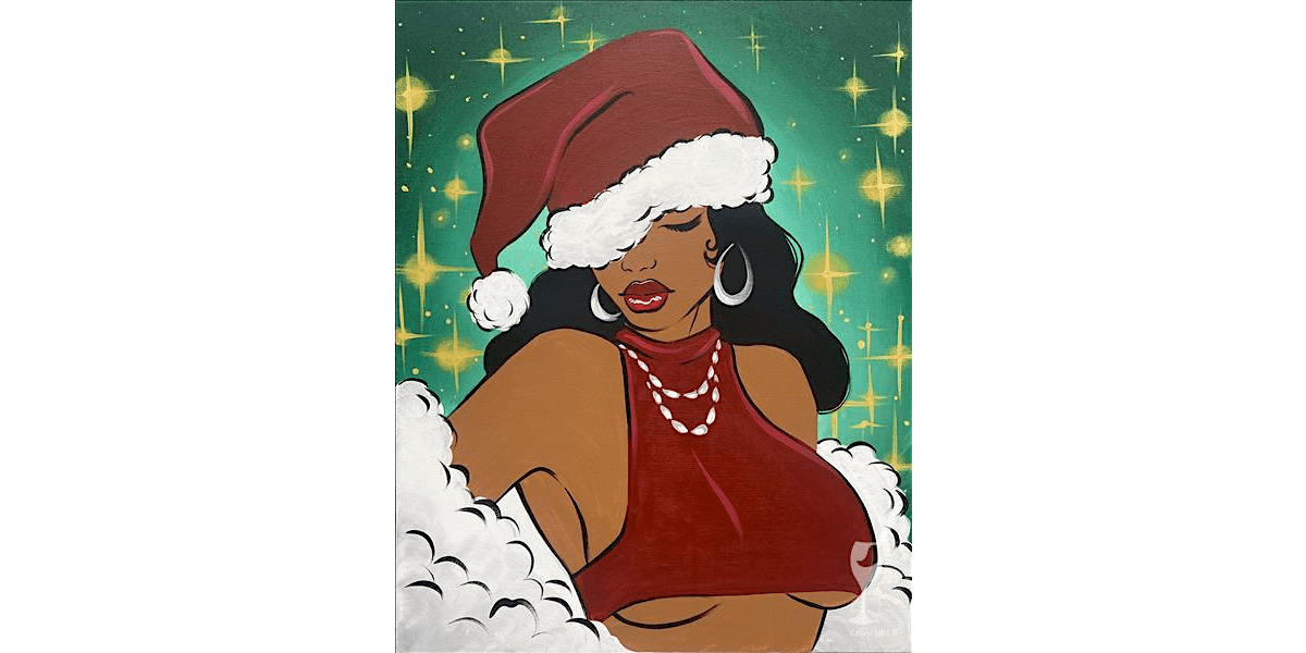 A Pouty Lipped Sultry Little Santa Claus - Paint and Sip in Houston | Classpop!\u2122
