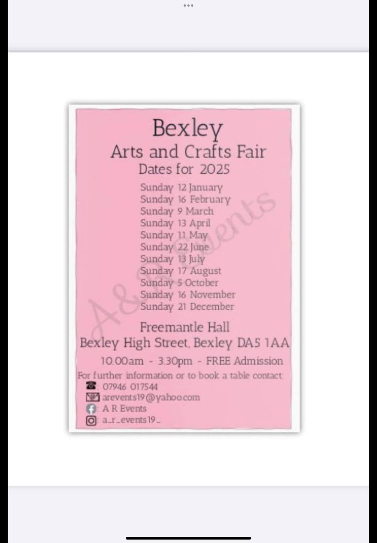 Bexley Arts and Crafts 