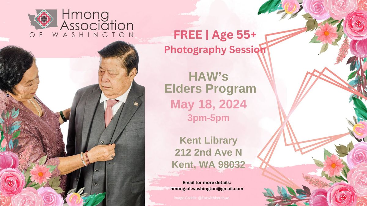 HAW Elders Program May Event - FREE Photography Session for Age 55+
