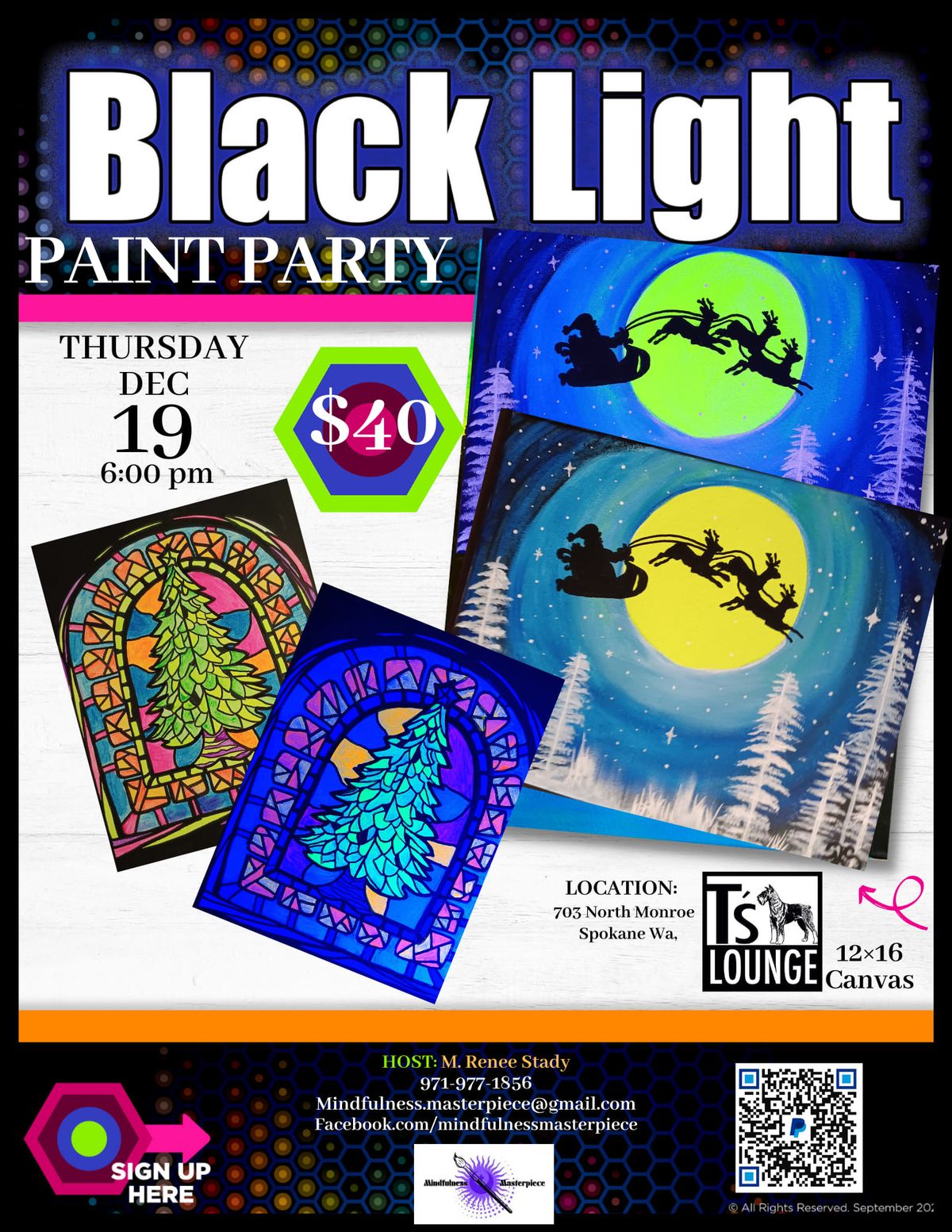 Black Light Paint Party 