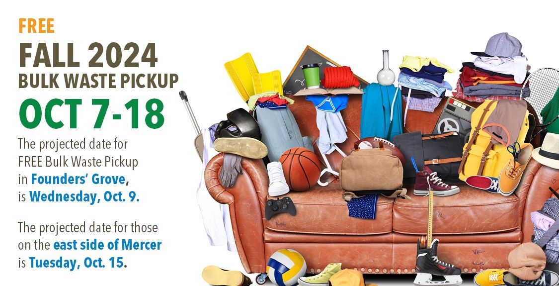 FREE Bulk Waste Pickup - Fall 2024