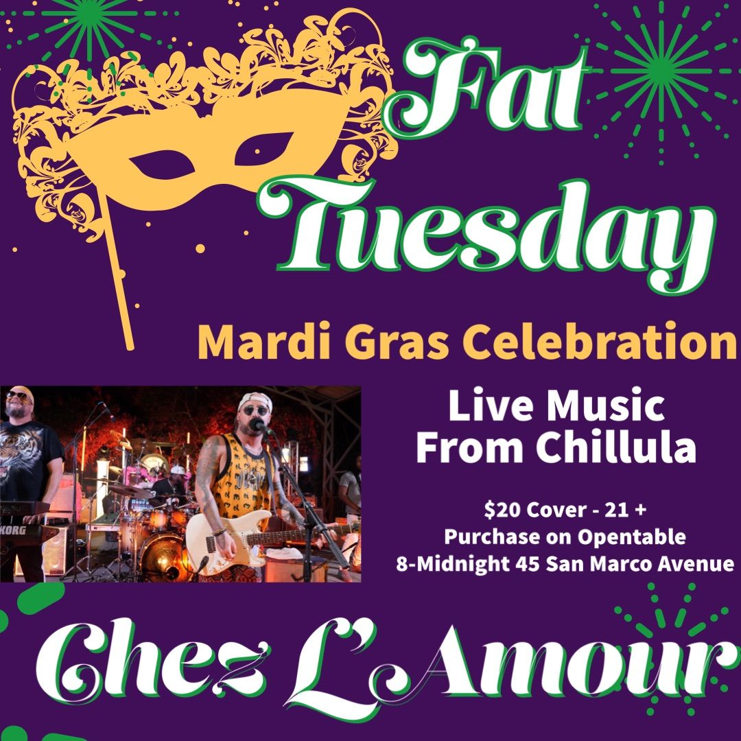 Mardi Gras with Chillula at Chez L\u2019Amour