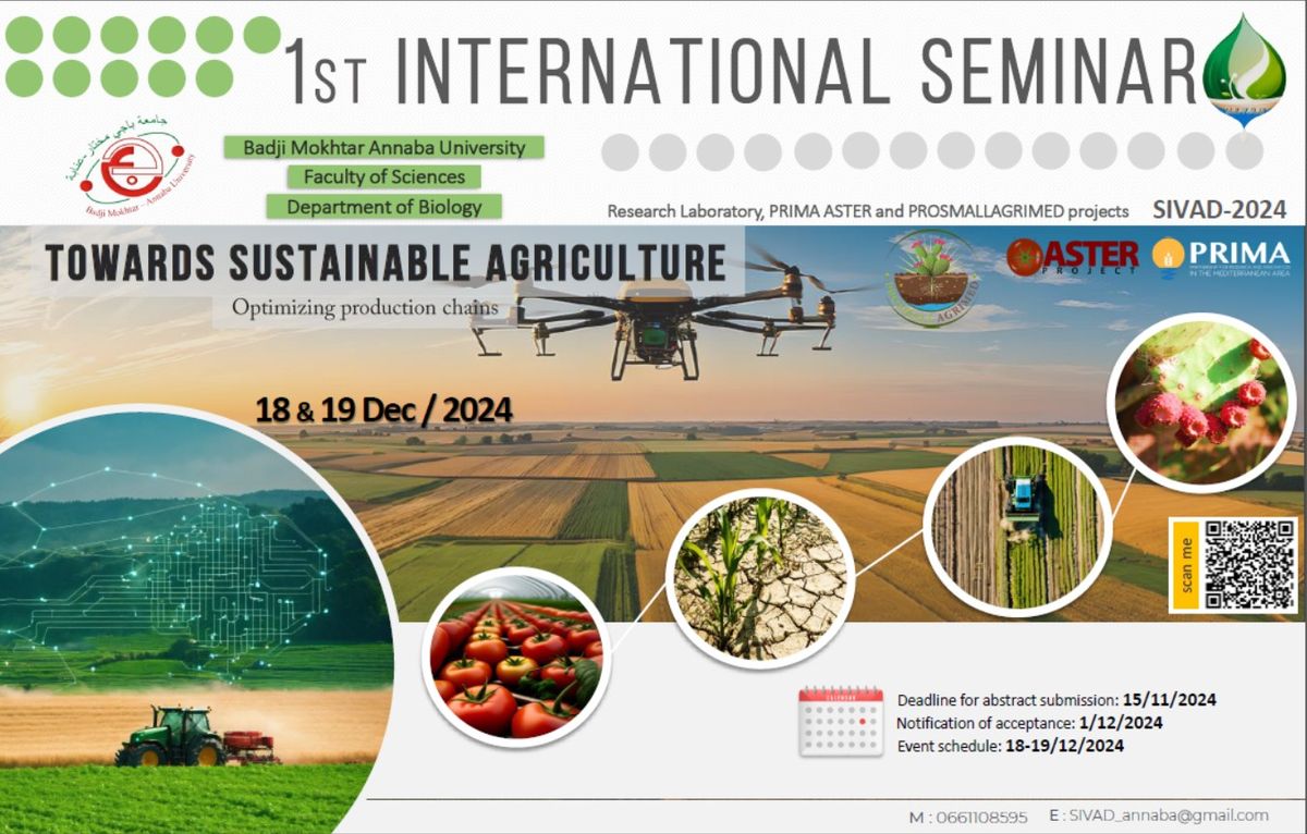 1st International Seminar (Towards sustainable Agriculture : Optimizing Production Chains)