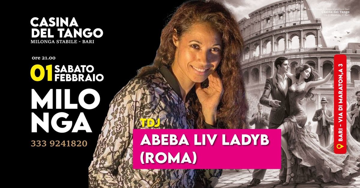 SABATO 1 FEBBRAIO TDJ ABEBA LIV LADYB  (ROMA)