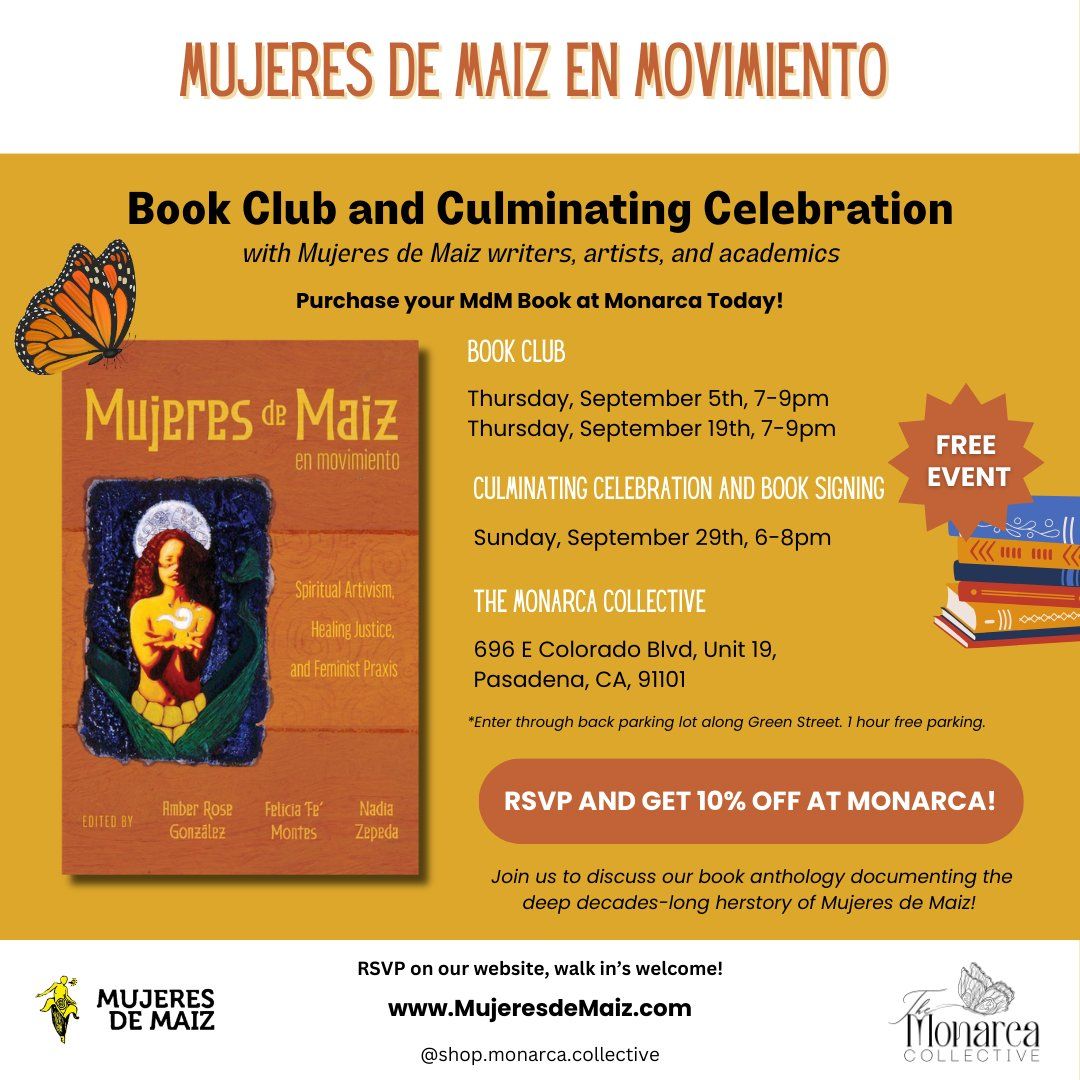 Mujeres de Maiz Book Club, Culminating Celebration and Book Signing