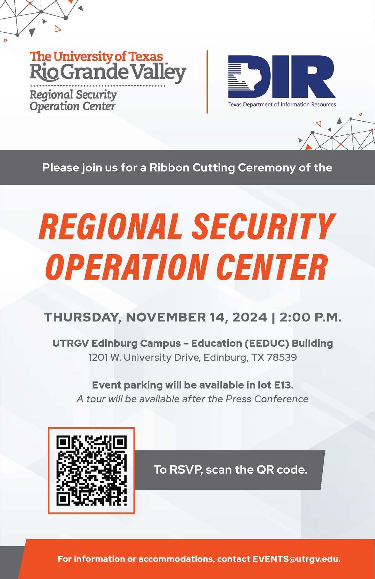 Ribbon Cutting: UTRGV Regional Security Operation Center