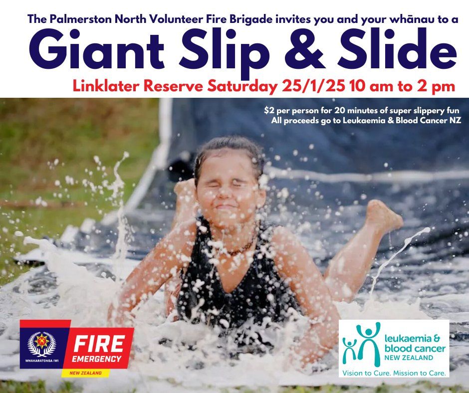 Giant Slip & Slide - Wh\u0101nau Day Out