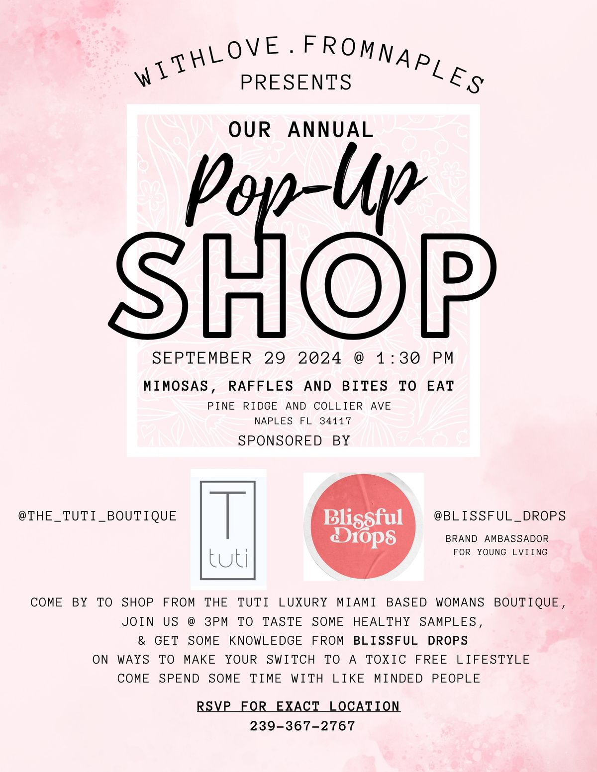 Annual Pop Up Shop