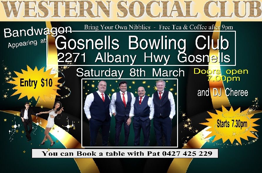 Bandwagon and DJ Cheree at Gosnells Bowling Club 