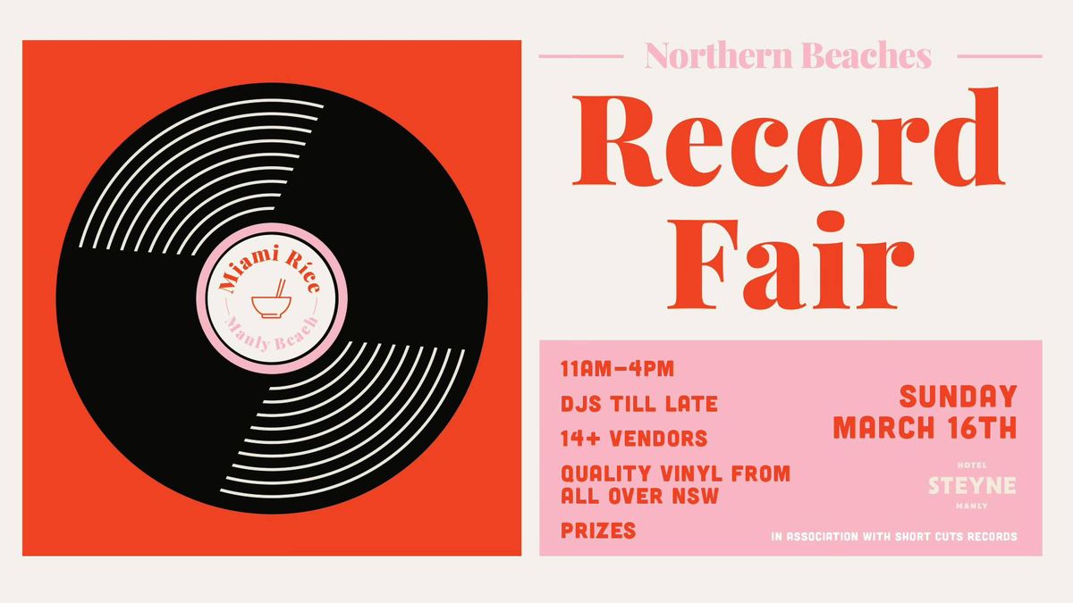 Northern Beaches Record Fair, Hotel Steyne, Manly