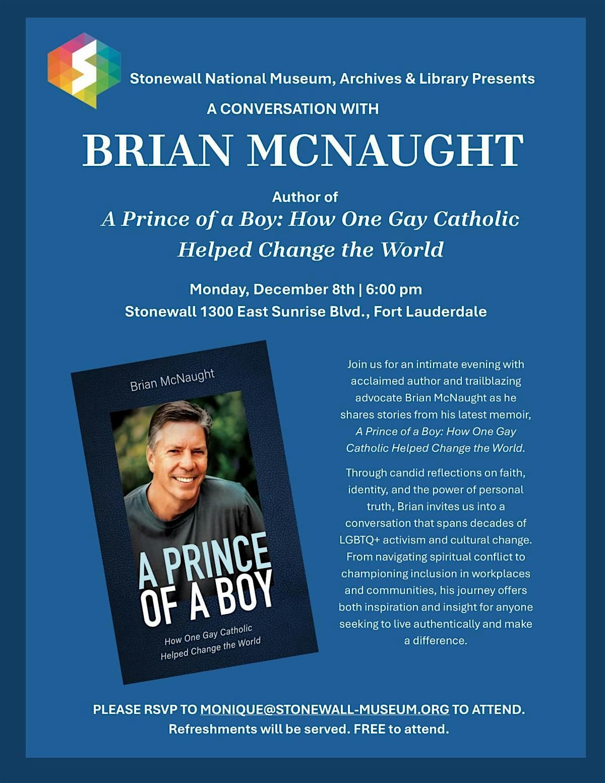 A LIVE Conversation with Author & Advocate Brian McNaught