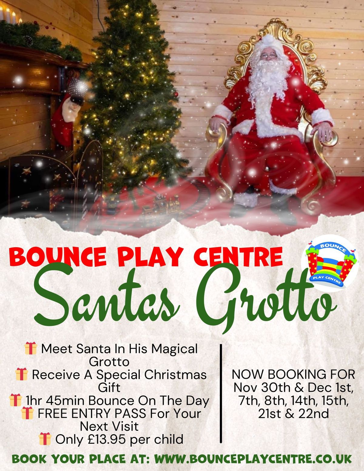 \ud83c\udf85\ud83c\udffc Santa\u2019s Grotto @ Bounce Play Centre Fri 29th Nov - 22nd Dec \ud83c\udf85\ud83c\udffc