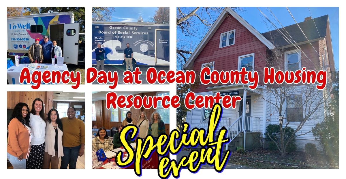 Agency Day with MOBILE SHOWERS AND FREE HAIRCUTS at the Ocean County Housing Resource Center 