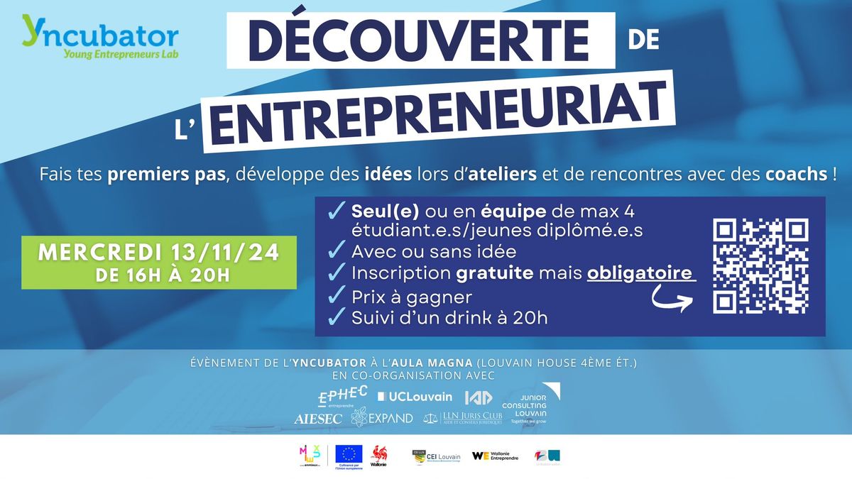 D\u00e9couverte de l'entrepreneuriat !