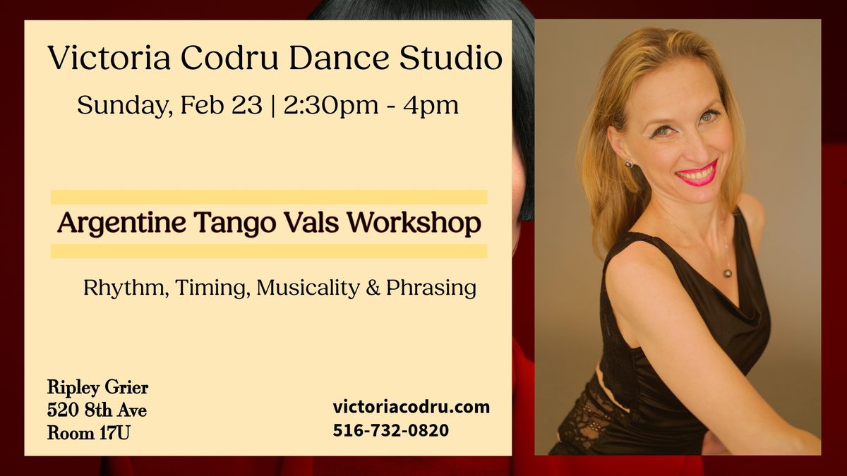 Argentine Tango Vals Workshop