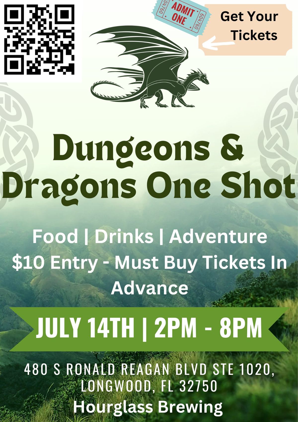 Dungeons & Dragons One Shot at Hourglass Brewing