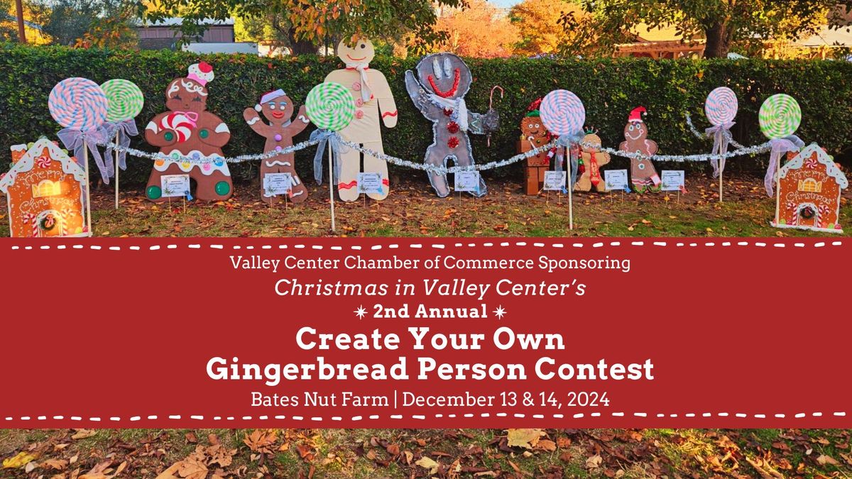 Create Your Own Gingerbread Person Contest