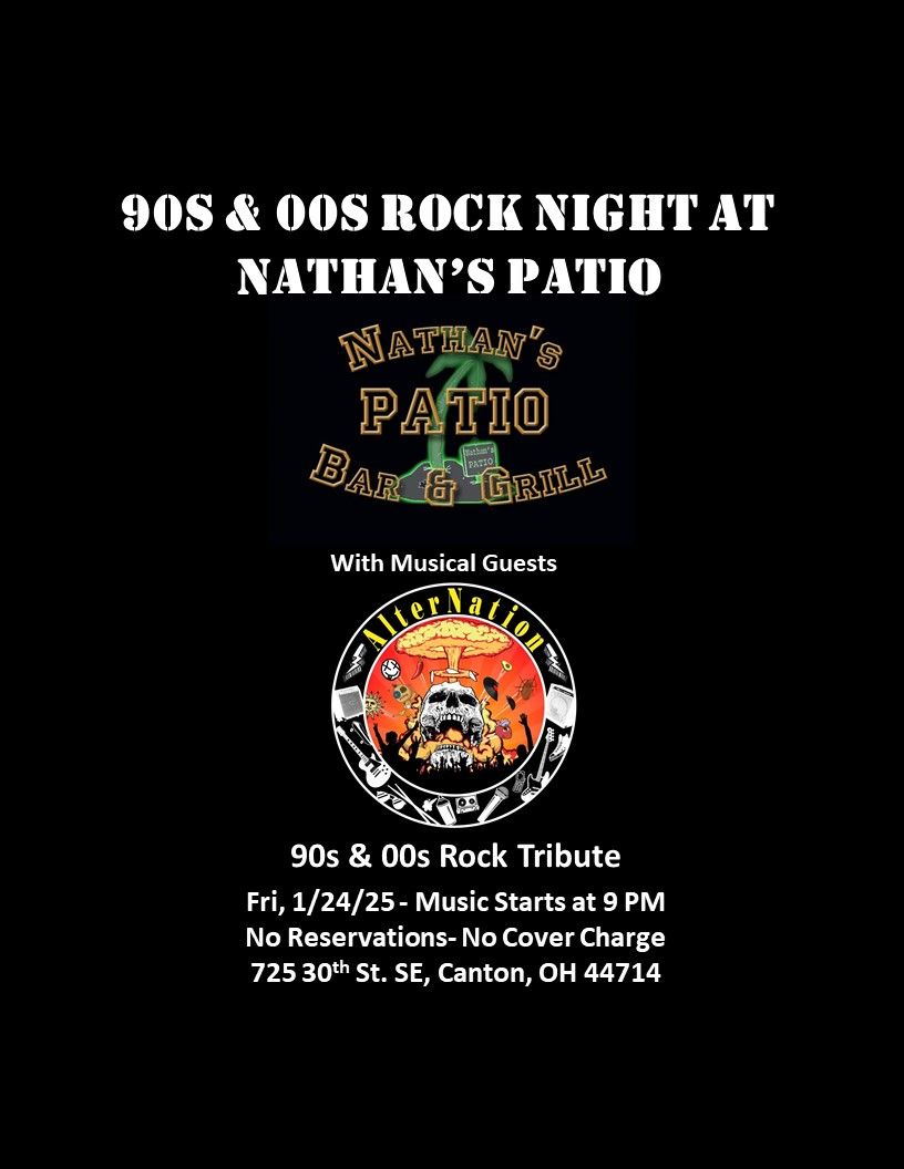 90s & 00s Rock Night at Nathan\u2019s Patio with AlterNation (Band)