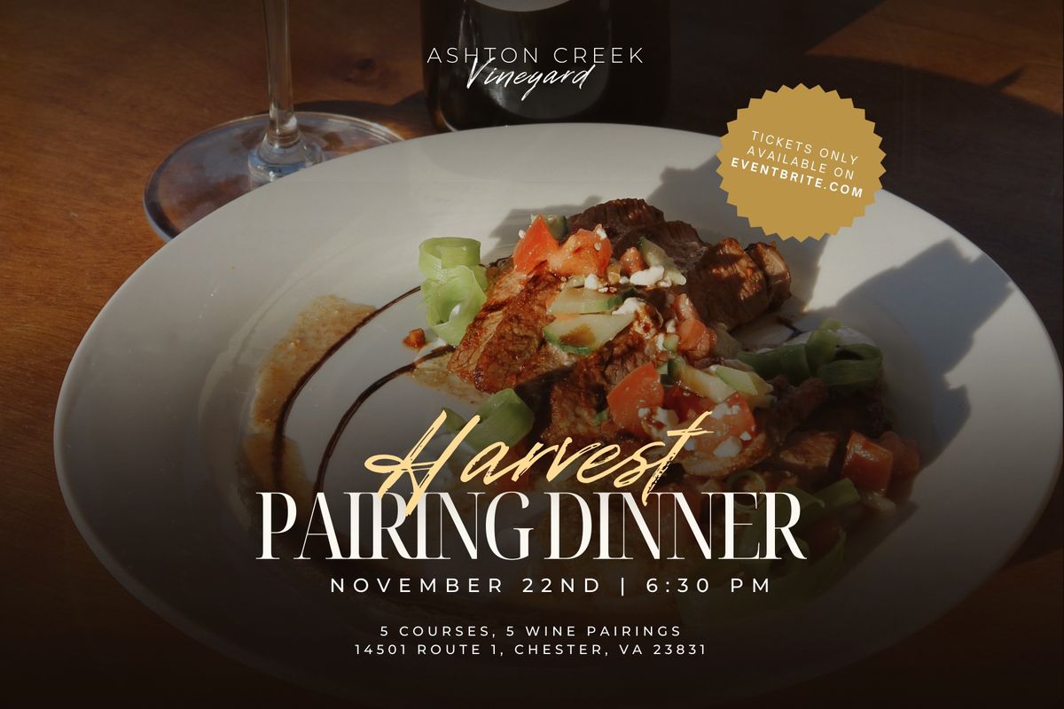 Harvest Wine Pairing Dinner