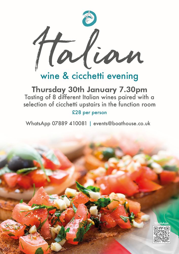 Italian Evening Wine & Cicchetti Tasting