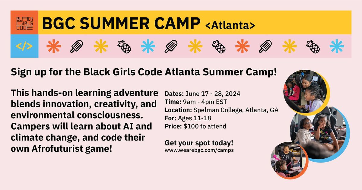 Black Girls Code Atlanta Summer Camp