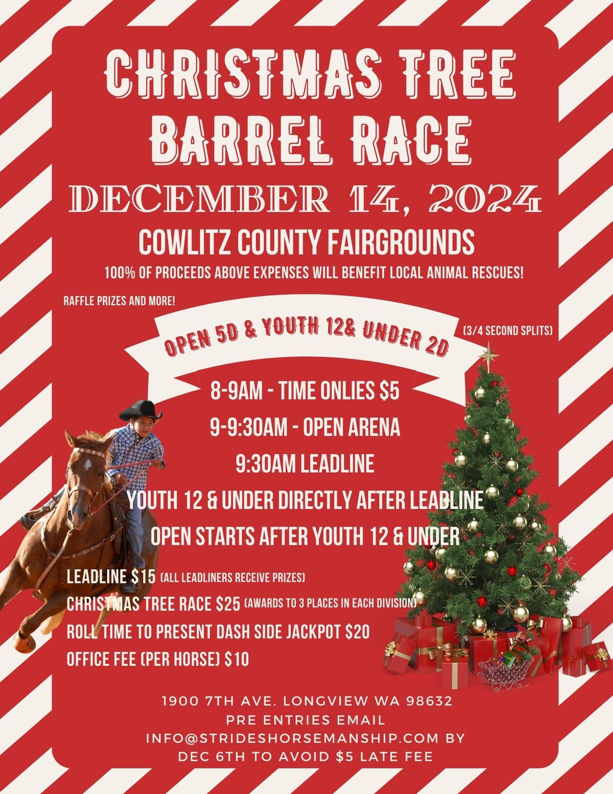 Christmas Tree Barrel Race Cowlitz Fairgrounds