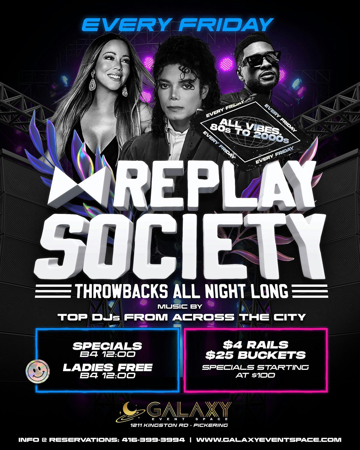 REPLAY SOCIETY FRIDAYS THROWBACKS ALL NIGHT
