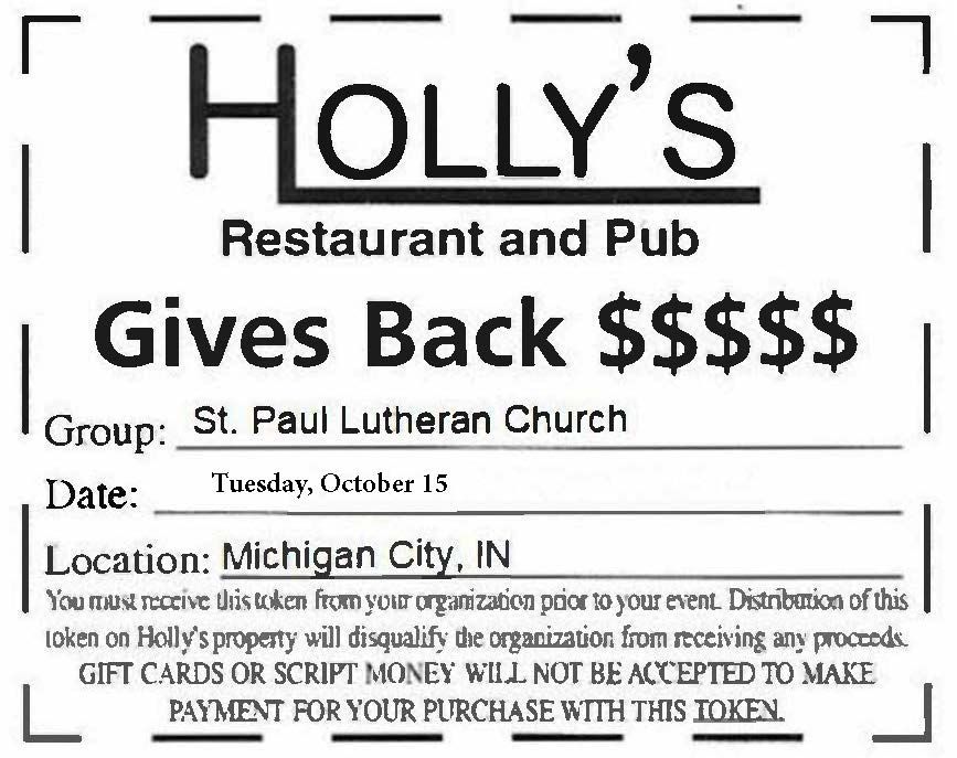 Holly's Give Back Night - October 15, 2024