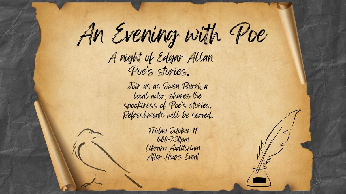 After Hours Event: An Evening with Poe