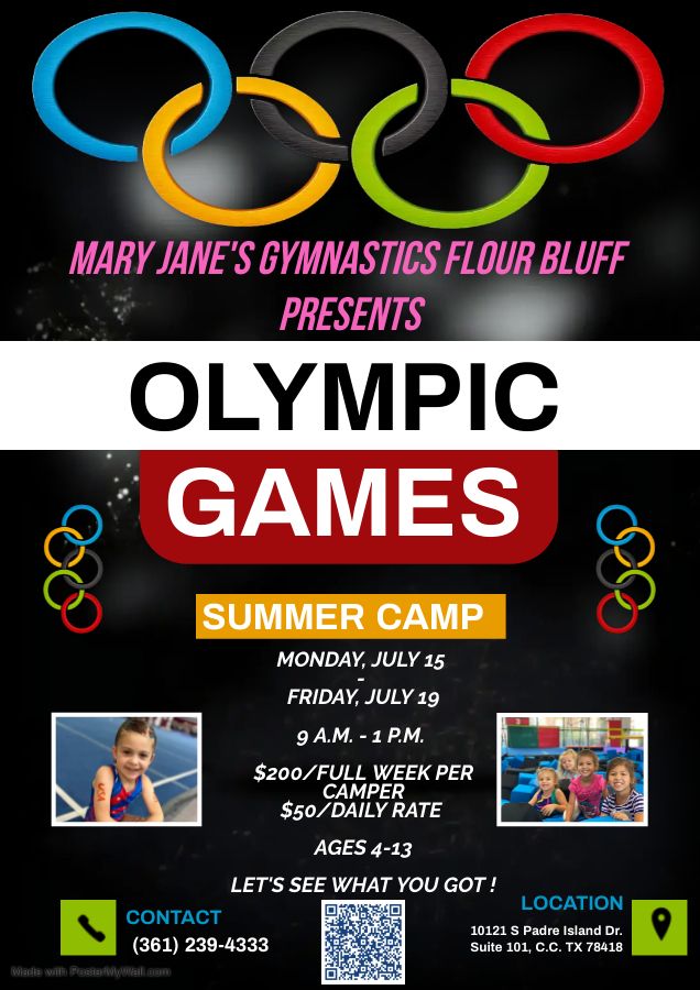 Mary Jane's Gymnastics-Flour Bluff Summer Olympic Games Camp 3