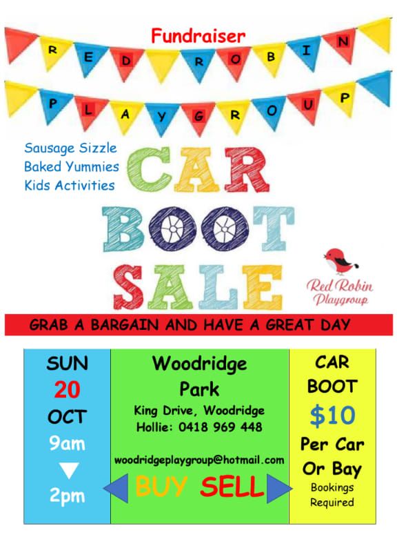 Red Robin Carboot Sale