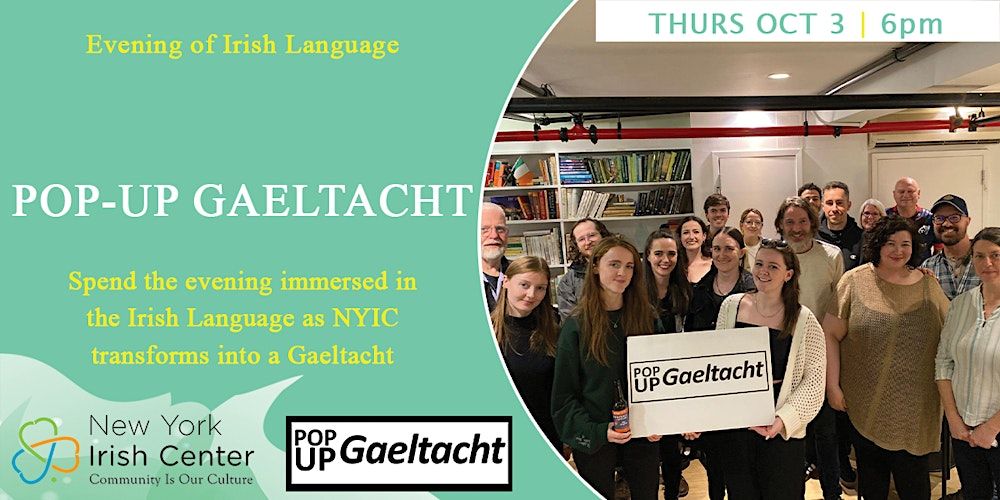 Pop-up Gaeltacht: October 2024