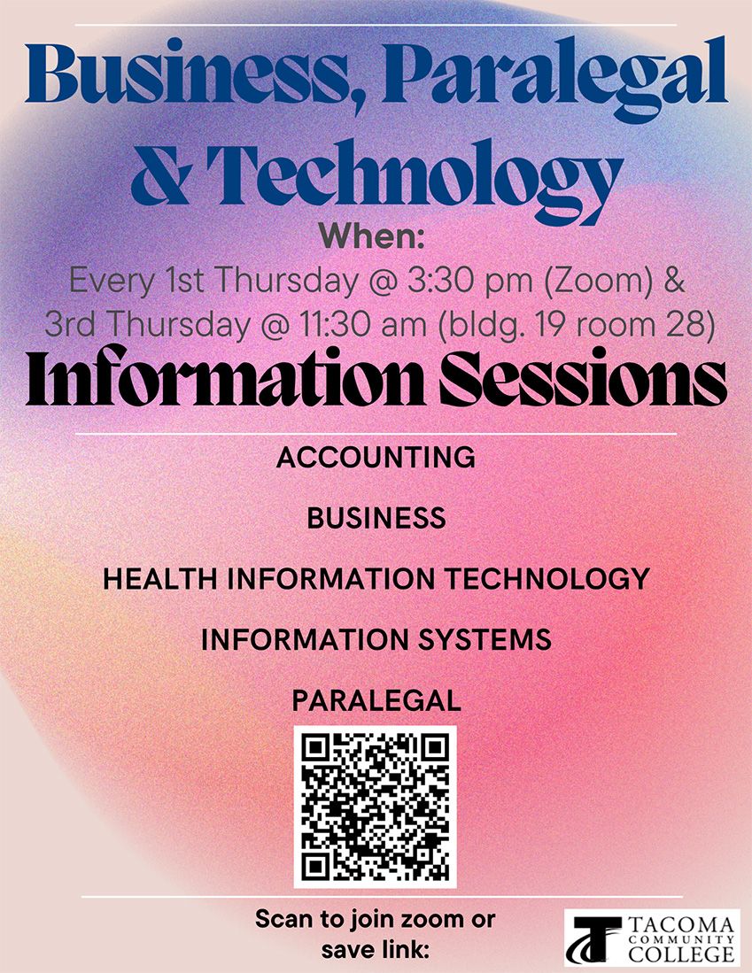 Business, Paralegal & Technology Information Session 