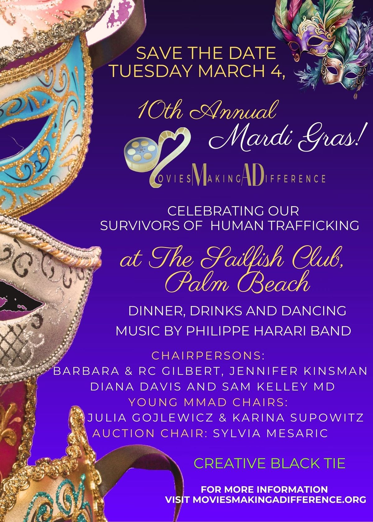 10th Annual Mardi Gras with MoviesMakingADifference 