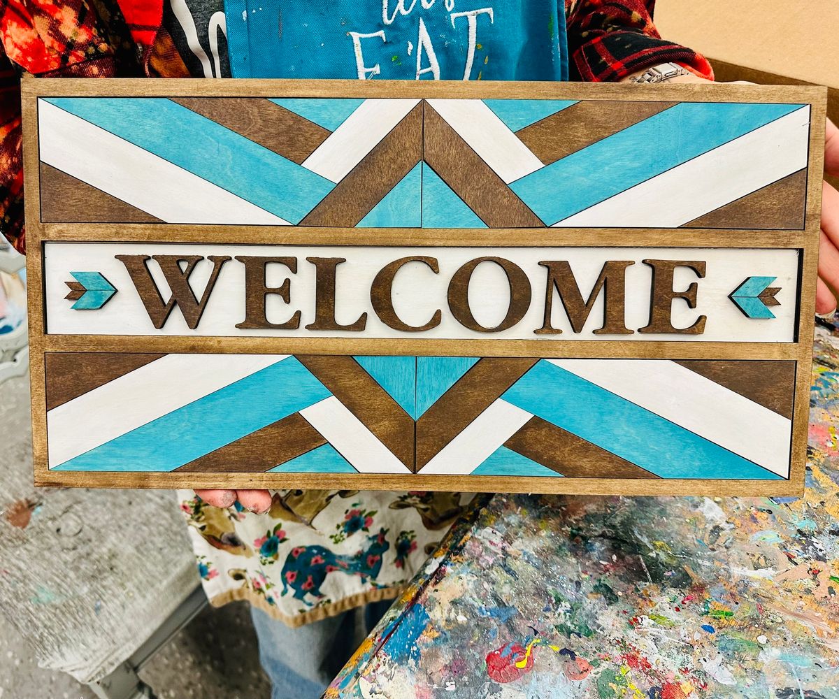 Wooden Barn Quilt Paint & Sip