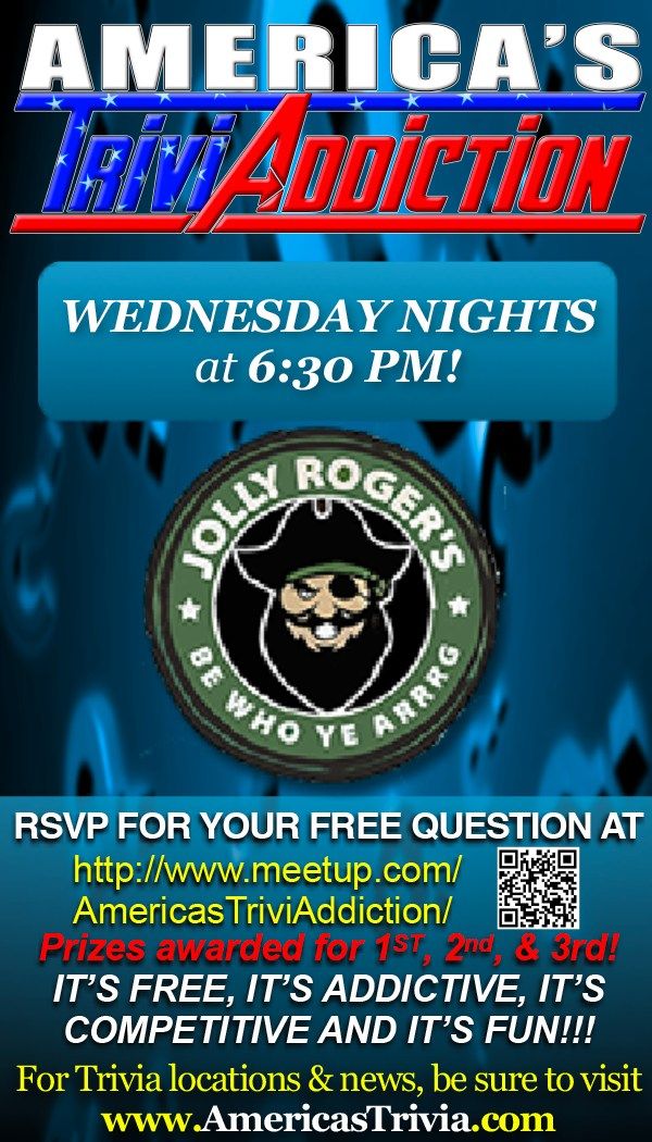 Jolly Roger's Grub & Pub Trivia Night - Tierra Verde, Florida