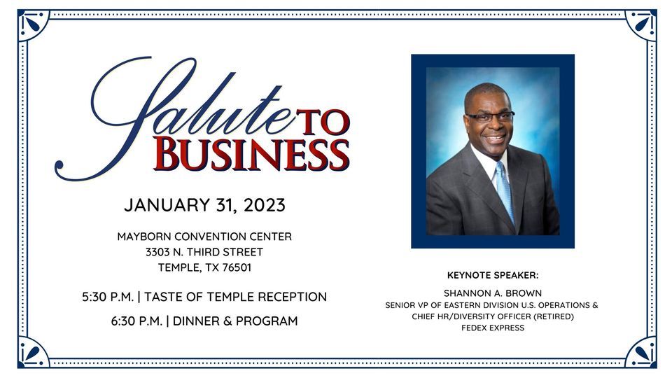 Mayborn Conference Salute to Business 2023, Mayborn Convention Center, Temple, 31 January 2023